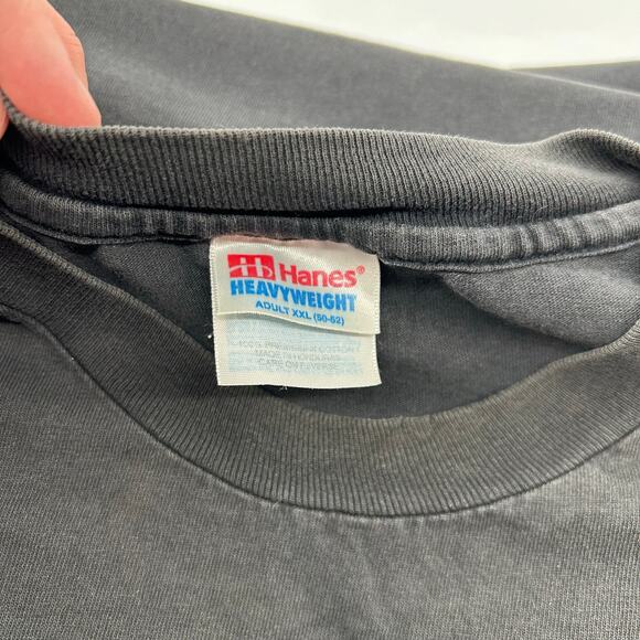 VTG 90s Mens Black Hanes Heavyweight Chicago Jazz Fest Single Stitch T Shirt 2XL - Picture 2 of 8